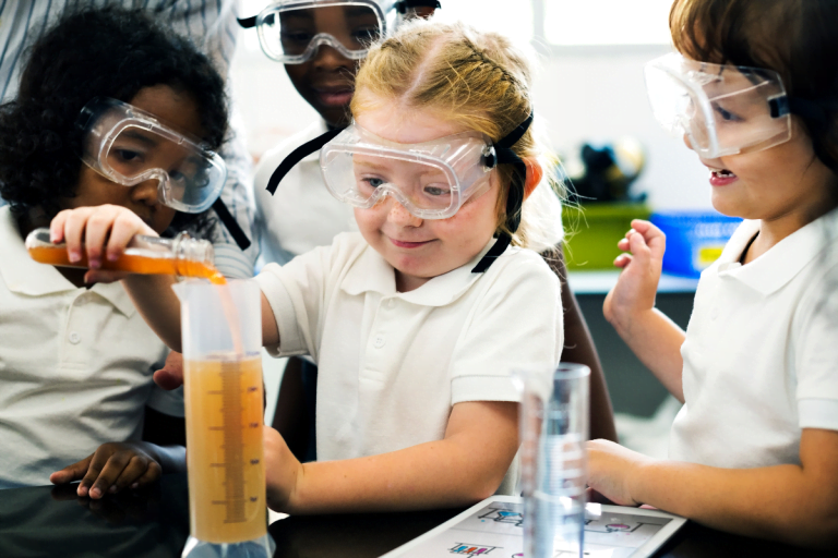 Connection and empowerment children science volunteer voice over