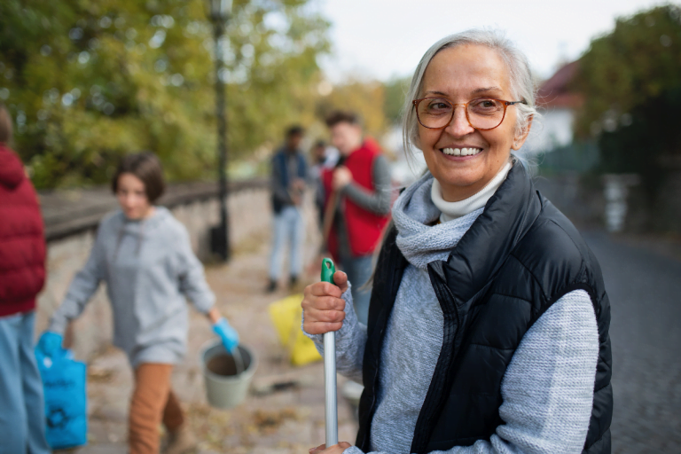 Authentic human Connections with Volunteer voice over People working together